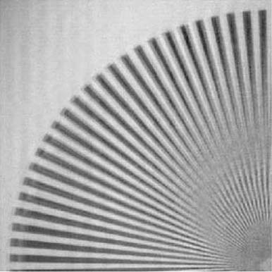 Spokes are nearly as detailed and sharp as the original scene